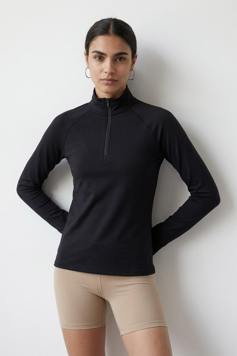 Performance Quarterzip Top für Damen